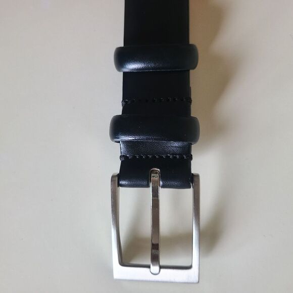 joseph abboud full grain italian leather black belt 42" - Picture 2 of 8